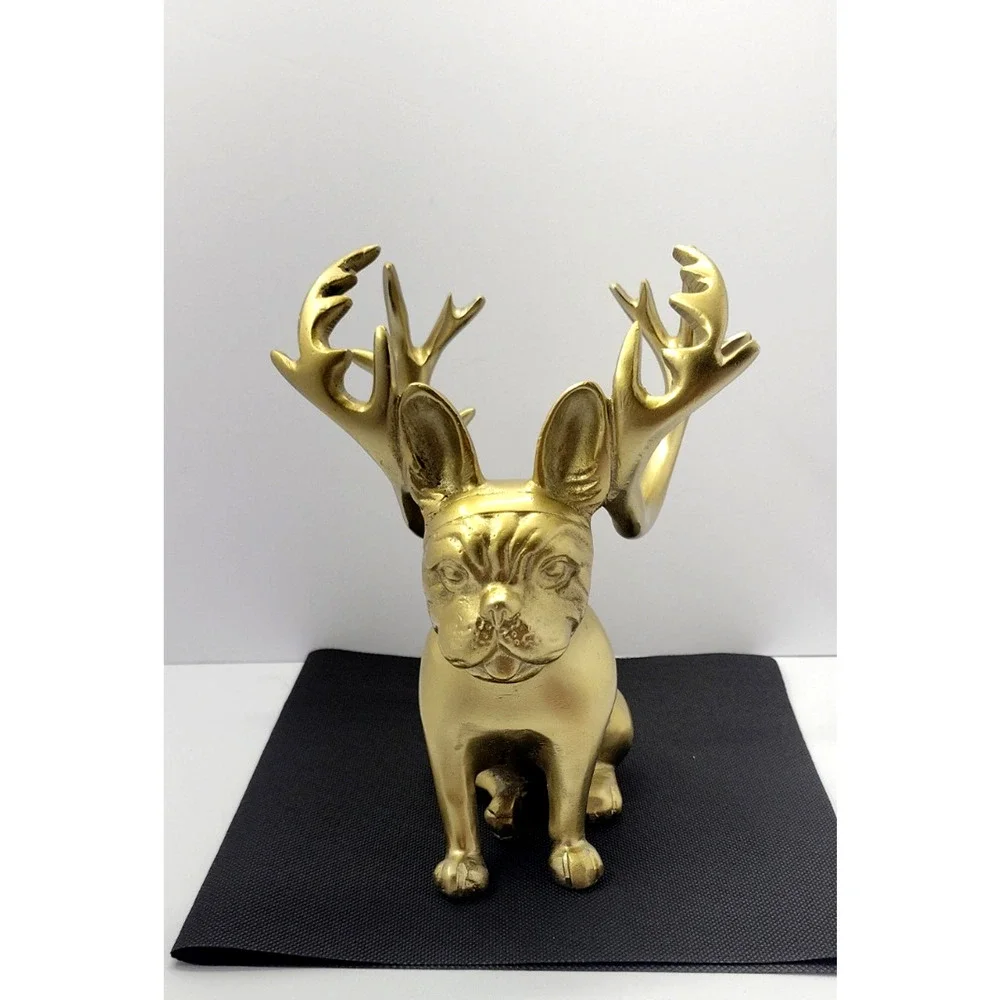 rare decor  Gold Antler Wine Bottle Holder Resin Bar